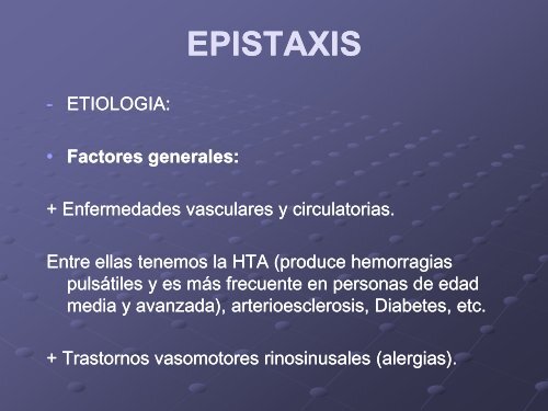 epistaxis - Grupo CTO