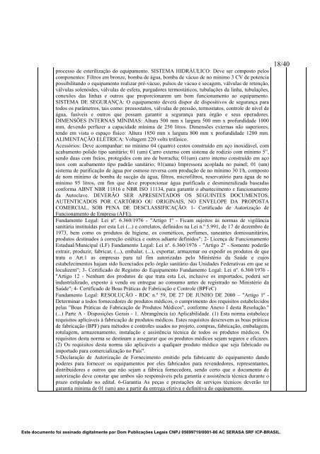 EDITAL DE PREGÃO PRESENCIAL – Nº 032/2008 O MUNICÍPIO ...