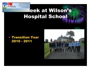 A week at Wilson's Hospital School - Goethe-Schule
