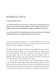 Essay von Deborah Eikelberg - Goetheschule