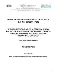 Bases de la Licitación Abierta DR - CAFTA LA No. 60/2011_PEIS