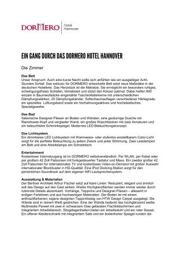 EIN GANG DURCH DAS DORMERO HOTEL ... - DORMERO Hotels