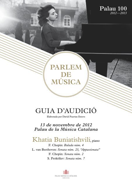 Guia Audició Katia Buniatishvili - Palau Música Catalana