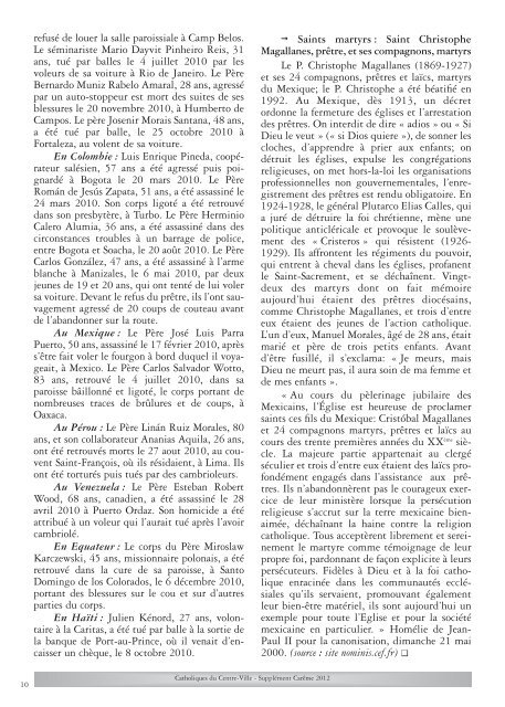 Supplément Carême 2012 - Diocèse de Perpignan