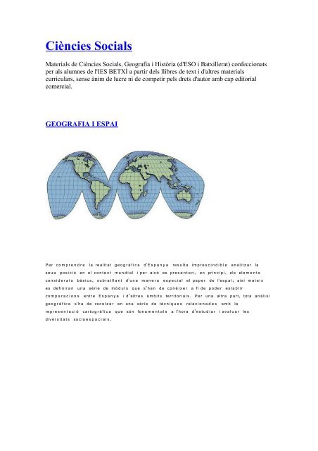 00. Els procediments geogràfics. - IES Berenguer d'Anoia