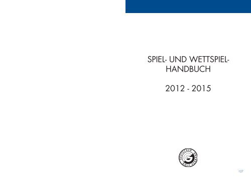 spieL- unD WettspieL- HanDbucH 2012 - 2015 - Golf.de