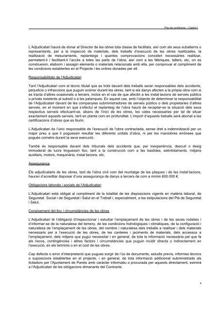 projecte modificat del de millora d'urbanització de les voreres del ...