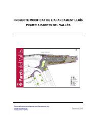 projecte modificat de l'aparcament lluís piquer a parets del vallès ...