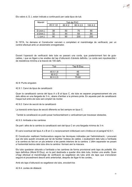 PLEC DE CONDICIONS TÈCNIQUES PARTICULARS