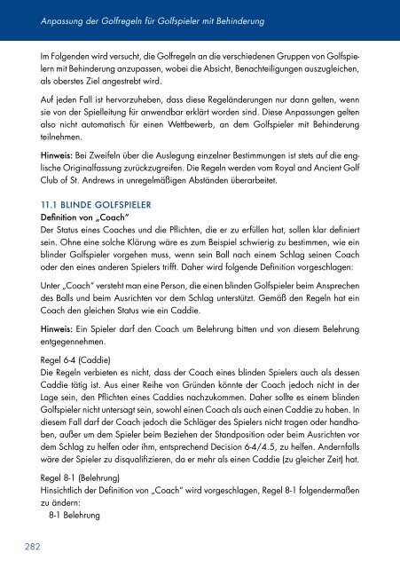 Spiel- & Wettspielhandbuch 2012 - Golf.de