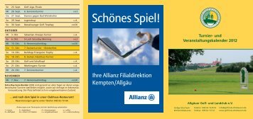 SchÃ¶nes Spiel! - Golfclub Ottobeuren