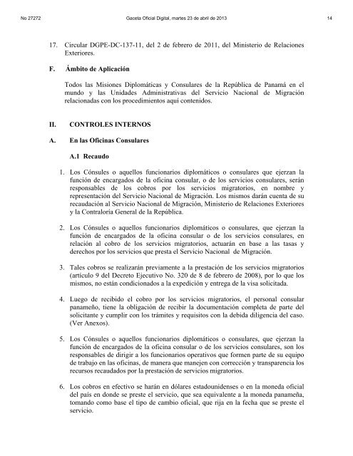 No 27272 Gaceta Oficial Digital, martes 23 de abril de 2013 1