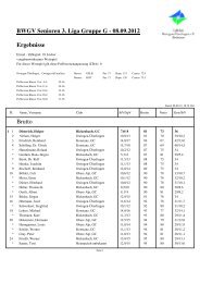 Einzelergebnisse Senioren II - Golfclub Owingen