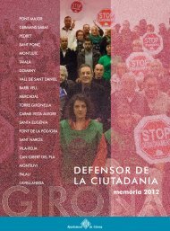 Memòria del Defensor de la ciutadania 2012 - Ajuntament de Girona