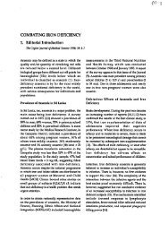 COMBATING IRON DEFICIENCY 1. Editorial Introduction