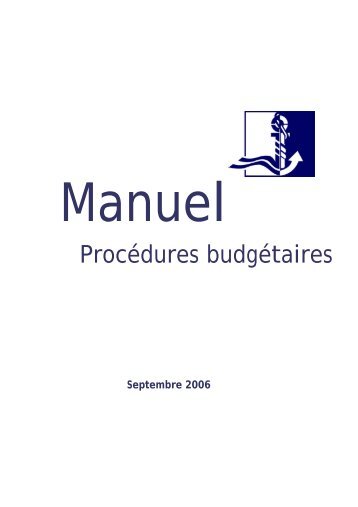 Manuel de procédure de la Dépense Publique