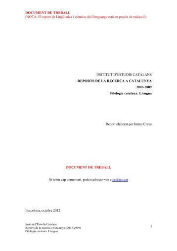 document de treball de Filologia catalana: Llengua - Blogs de l ...