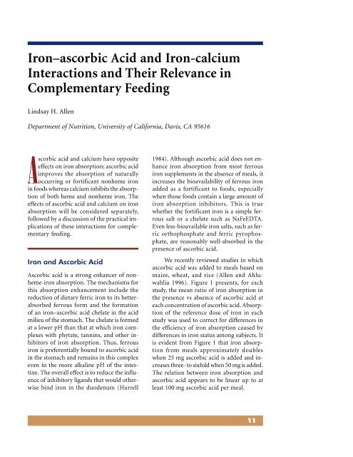 Micronutrient Interactions: Impact on Child Health and ... - Idpas.org