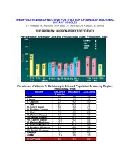Poster - Food and Nutrition Research Institute - Department of ...