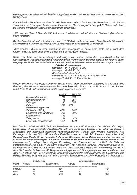 Postgeschichte Oberursel - Verein für Geschichte und Heimatkunde ...