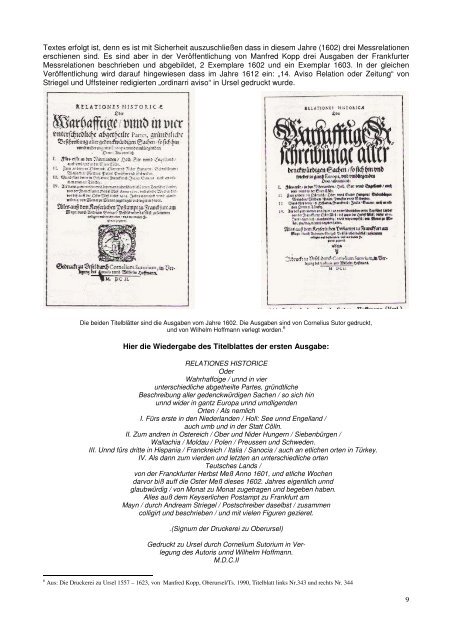 Postgeschichte Oberursel - Verein für Geschichte und Heimatkunde ...