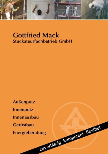 Firmenbroschüre - Gottfried Mack