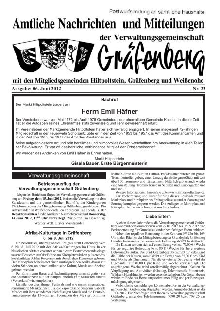 Amtsblatt Ausgabe 23/2012 - Hiltpoltstein