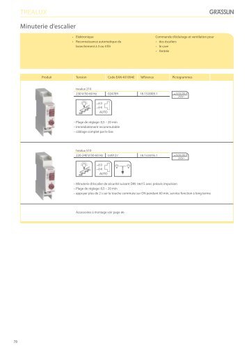 TREALUX Minuterie d'escalier - graesslin.de