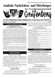 Ausgabe: 10. April 2013 Nr. 15 - Gräfenberg