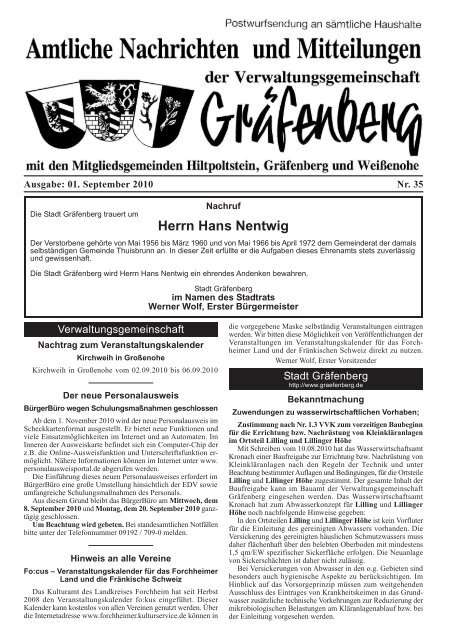 Ausgabe 35 01.09.2010 - Gräfenberg