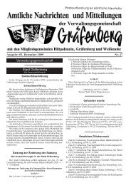 Ausgabe: 02. Dezember 2009 Nr. 47 - Gräfenberg