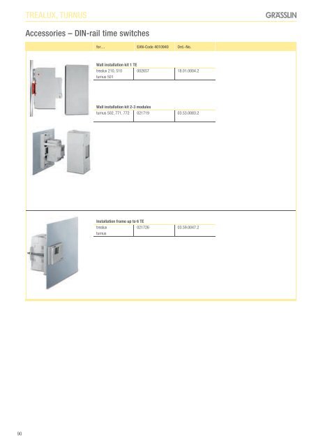 Trade Program 2009/2010 inTelligenT swiTching ... - Graesslin.de