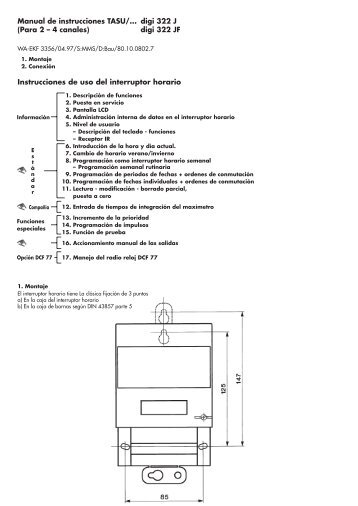 Bed.-Anl.Tasu/1 digi...(E)