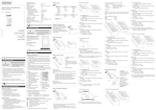 Mode d'emploi - Graesslin.de