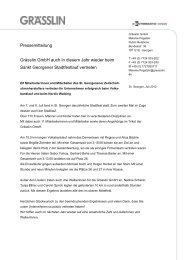 Pressemitteilung Grässlin GmbH auch in diesem Jahr ... - graesslin.de