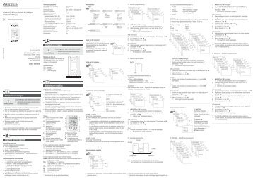 talento 471/472 pro, talento 881/882 pro talento 791 ... - Graesslin.de