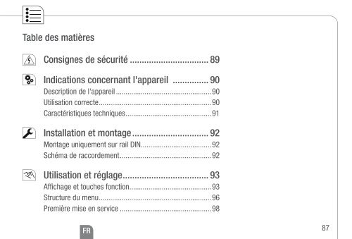 Mode d'emploi - Graesslin.de