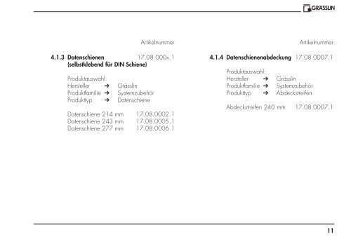 EIB-Produktdatenb. (D) Õ99 - Graesslin.de