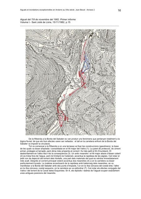 Aiguats et inondations exceptionnelles en Andorre au XXe siècle