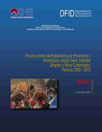 Departamento de Beni: Proyecciones de Población por Provincias y ...