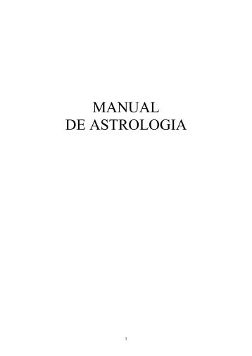 MANUAL DE ASTROLOGIA