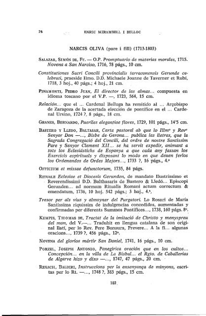 ELS IMPRESSORS GIRONINS DE LA FAMÍLIA OLIVA