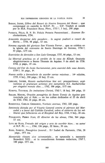 ELS IMPRESSORS GIRONINS DE LA FAMÍLIA OLIVA