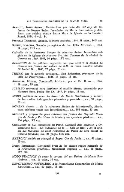 ELS IMPRESSORS GIRONINS DE LA FAMÍLIA OLIVA