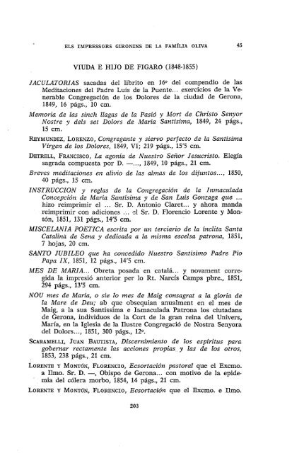 ELS IMPRESSORS GIRONINS DE LA FAMÍLIA OLIVA