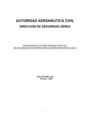 Despacho - Autoridad Aeronáutica Civil - Panamá