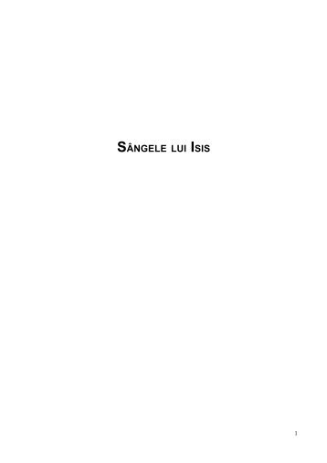 "Sangele lui Isis" (pdf)