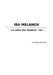 Serge Brussolo – Ira Melanox