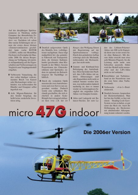 micro 47G für Graupner - CMC-Versand