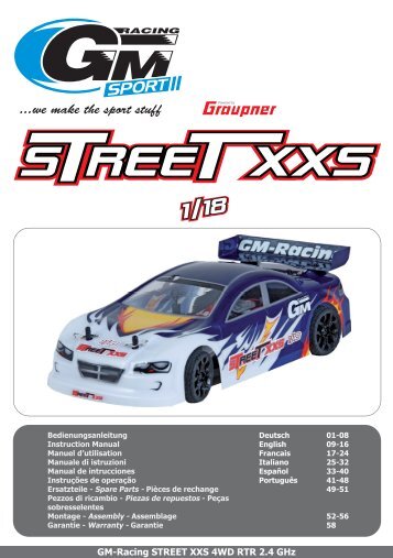 GM-Racing STREET XXS 4WD RTR 2.4 GHz - Graupner